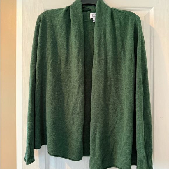 Croft & Barrow Forest Green Knit Cardigan - Picture 1 of 4